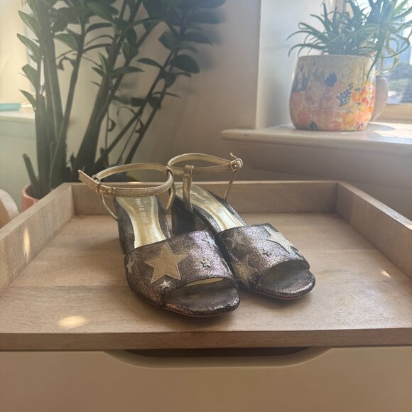 Pearl and Stud block heel sparkly star sandals size EU 39/US Women's 8 - Picture 2 of 8